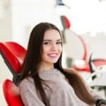 young woman at dentist